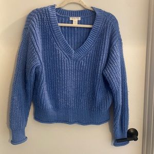 H&M baby blue knit sweater
